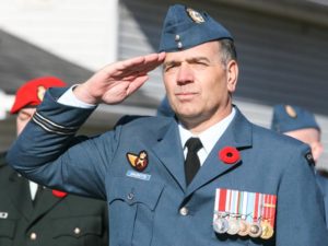 Once again choosing to honour Wellington with his presence, Captain Gaudette with 8 Wing Trenton participated in the service in Wellington.